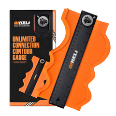 Infinite splicing contour gauge profiling gauge with lock woodworking measurement shape gauge shape taker irregular measuring radian ruler