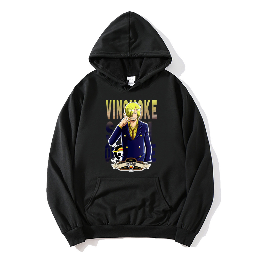 Suéter de manga larga de One Piece Sauron Luffy Anime Segunda dimensión Periférico Moda Otoño e invierno Suéter para hombres y mujeres Suéter con capucha