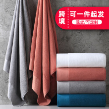 纯棉大浴巾90*180毛巾40*80酒店美容院会所套巾可刺绣logo亲肤