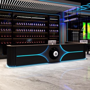 Billiard Hall Special Bar Cashier Retro Bistro Restaurant Clear Bar Milk Tea Shop Corner Front Desk Reception Counter