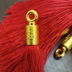 源メーカー13センチの長金帽子流蘇穂不織布ストラップ流蘇穂提灯流蘇穂