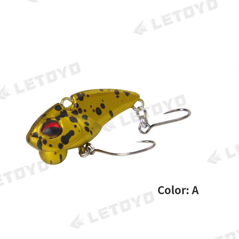 LETOYO sumergido VIB 28mm/2,3g Luya cebo duro solo gancho tiemble trucha cebo