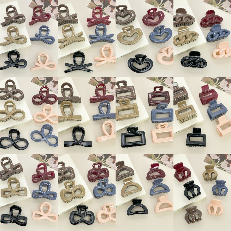 Material PC clip de tiburón clip de cabello de cabeza de mujer agarrar clip de cabello medio pequeño clip de cabello de tiburón clip de cabello