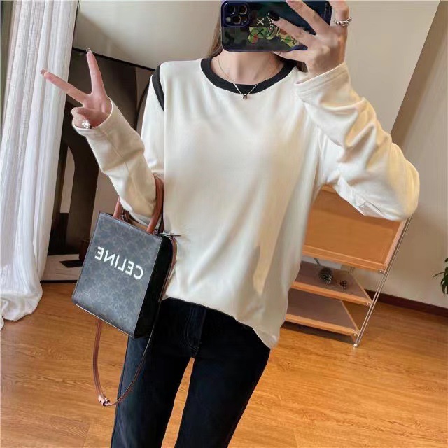 2023秋冬新作東門百合色系高弾ステッチで、快適で暖かい女性の5色のボトムシャツを作ります。