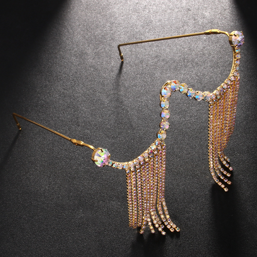 Nuevo marco de gafas metálicas transfronterizas marco de gafas plegable de diamante sin lentes marco de gafas femeninas