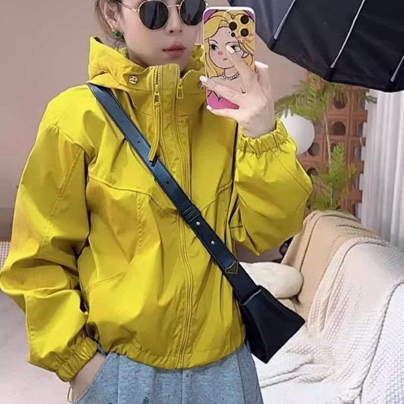 纯色双拉链外套女2025新款春秋时尚减龄设计感夹克上衣|undefined
