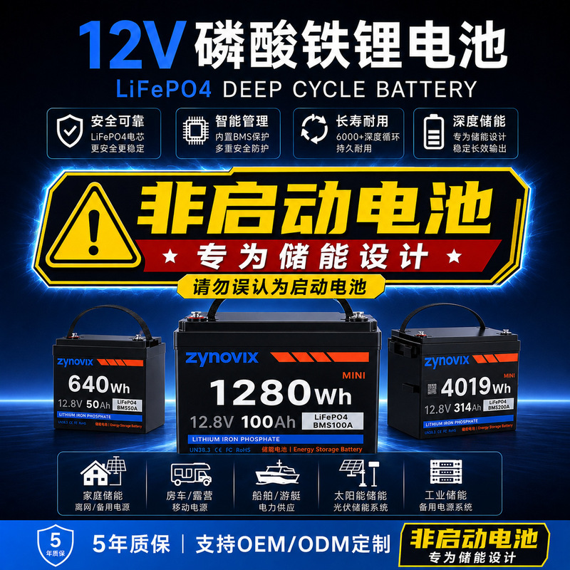 12.8V Lithium Iron Phosphate Energy Storage Battery 100Ah 314Ah Photovoltaic Off-Grid System Supporting Oem Wholesale 12.8V Lithium Iron Phosphate Energy Storage Battery 100Ah 314Ah Photovoltaic Off-Grid System Supporting Oem Wholesale