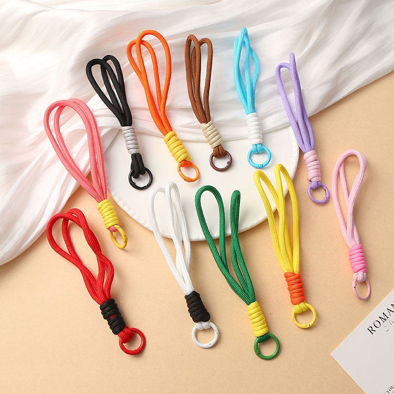Macaron Double-Strand Braided Lanyard Dopamine Colorful Phone Lanyard Keychain Bag DIY Decorative Rope Wholesale Macaron Double-Strand Braided Lanyard Dopamine Colorful Phone Lanyard Keychain Bag DIY Decorative Rope Wholesale