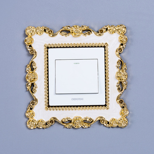 European-Style Minimalist Switch Sticker, Switch Protective Cover Frame Sticker, Wall Socket Lamp Household Modern Decorative Sticker