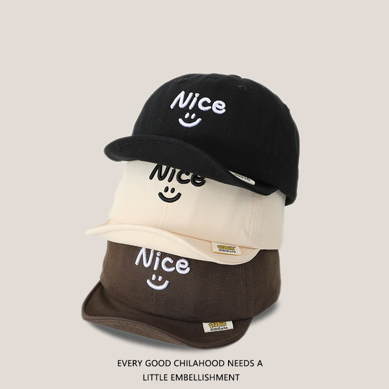 Sombreros para bebés primavera y otoño delgados sombreros de lengua de pato de algodón coreano para niños y niñas sombreros de béisbol de bordes suaves de verano marea solar