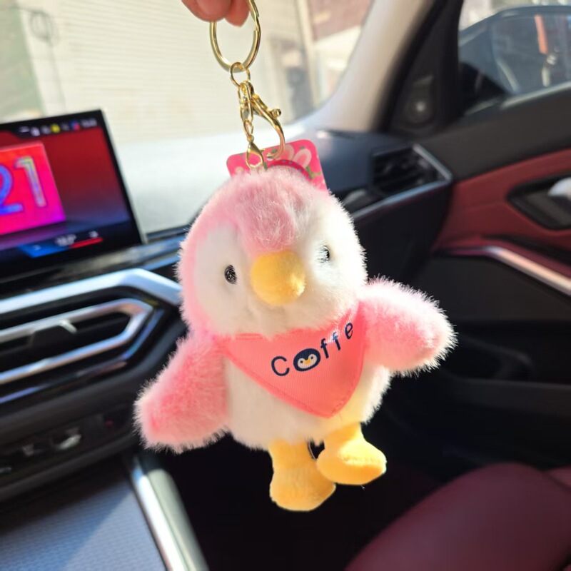 漫画かわいいヨーロッパミンクペンギン人形ぬいぐるみバッグキーホルダーペンダントクリエイティブ子供のギフトペンダント|undefined