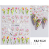 Nail stickers, fake nails, white mountain tea for nails, suitable for import, new collection, orchid