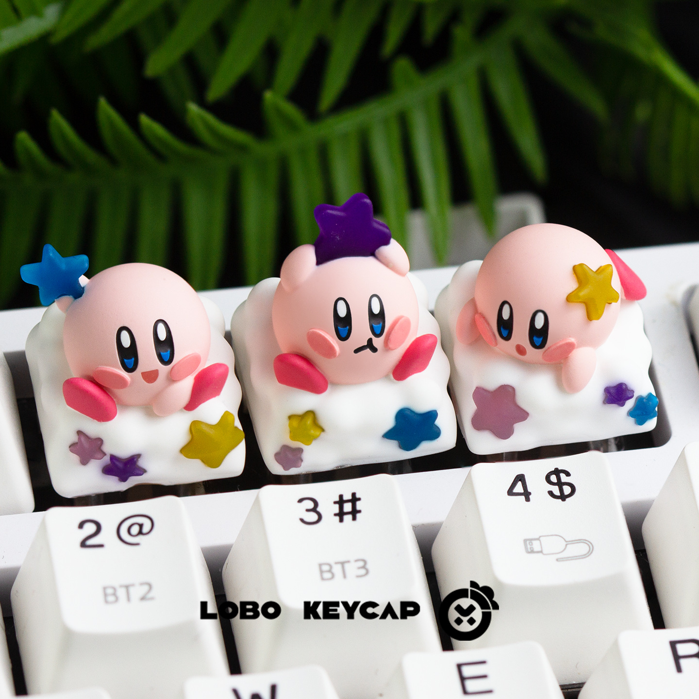 Kirby Series Cute Personalized Keycap Single Translucent Mechanical Keyboard Cap Resin Customized Esc Gift