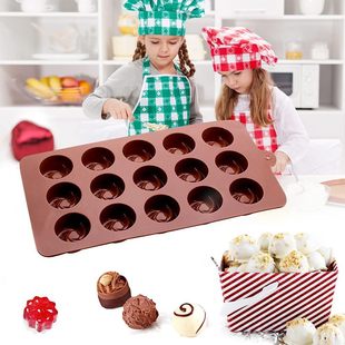 Cross-Border Direct Supply of Multi-Shaped Silicone Chocolate Molds Food Silicone Multi-Functional Chocolate Ice Tray Cake Molds