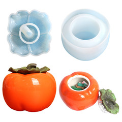 Delighted DIY Epoxy Mold Orange Peel Good Fortune Storage Box Jewelry Box Silicone Mold Cross-border Exclusive Supply