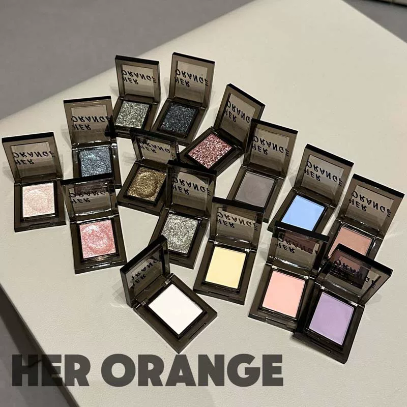 Тени для век в одной палитре (HERORANGE) — 17 цветов глянцевые и матовые, варианты smoky и осветляющие