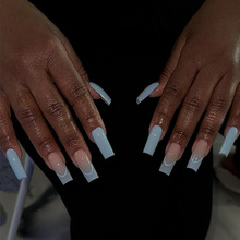 穿戴甲中长水管甲美甲贴片指甲贴可拆卸指甲贴片成品指甲片 nails