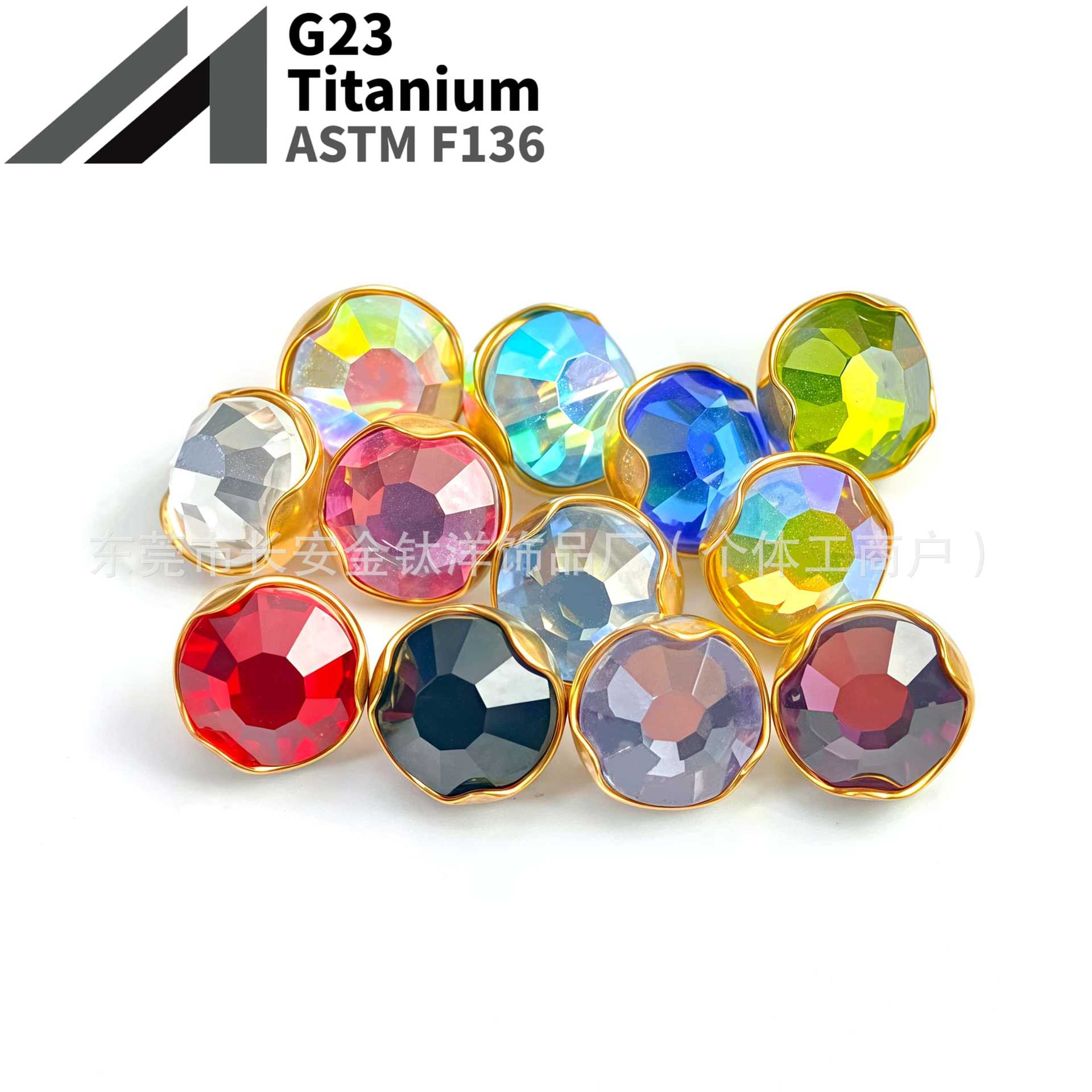 Pointed titanium steel lip stud product view