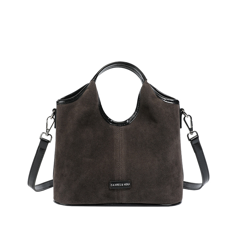Transfronterizo de seda bolso de cubo portátil de invierno para mujeres 2025 nuevo estilo de alta sensación bolso de hombro bolso de mochila versátil
