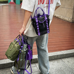 户外机能风斜挎包男新款工装风设计感情侣小挎包轻量化山系单肩包