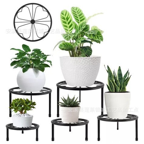 分解・組み立て錬鉄製5点セット、植木鉢スタンド、屋内外床置きフラワースタンド、バルコニーリビングルーム多肉植物ポトススタンド|undefined