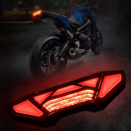 LED尾灯摩托车改装适用于雅-马-哈 MT FJ FZ 09 10 Tracer