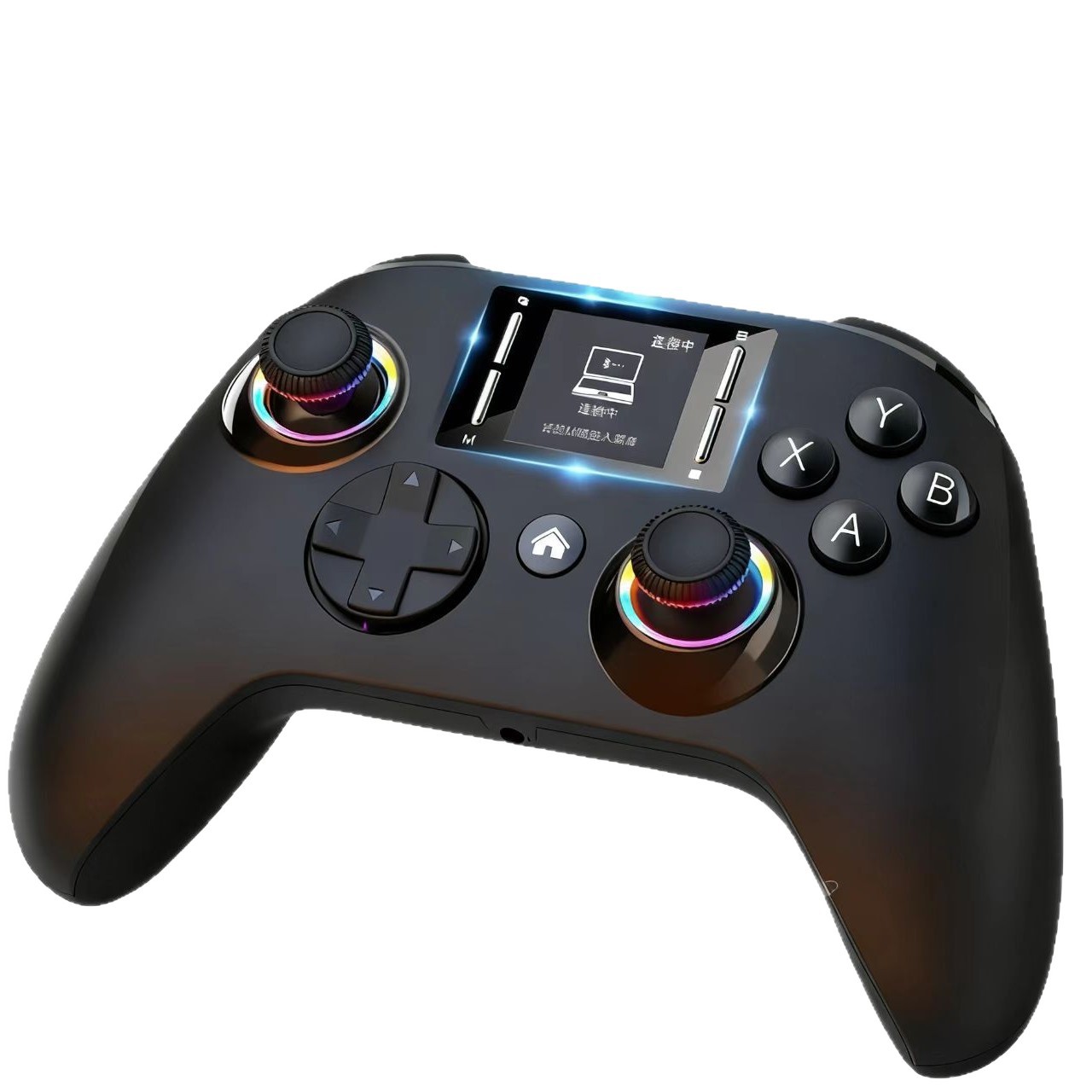 Nuevo control de juego con pantalla| Programación macro + deslumbramiento RGB + sensación de cuerpo de seis ejes| Switch Android PC PS4