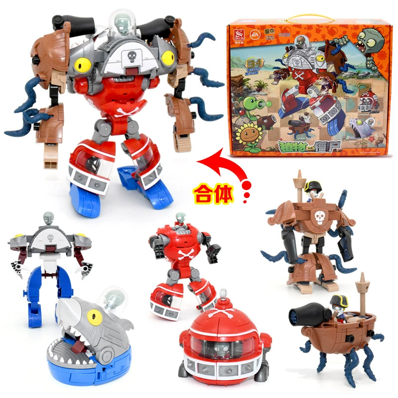 Подлинная наборы Plants vs. Zombies, игрушка, большой набор, подарочная коробка для мальчиков, кукла для детей, полный набор, подарок на день рождения