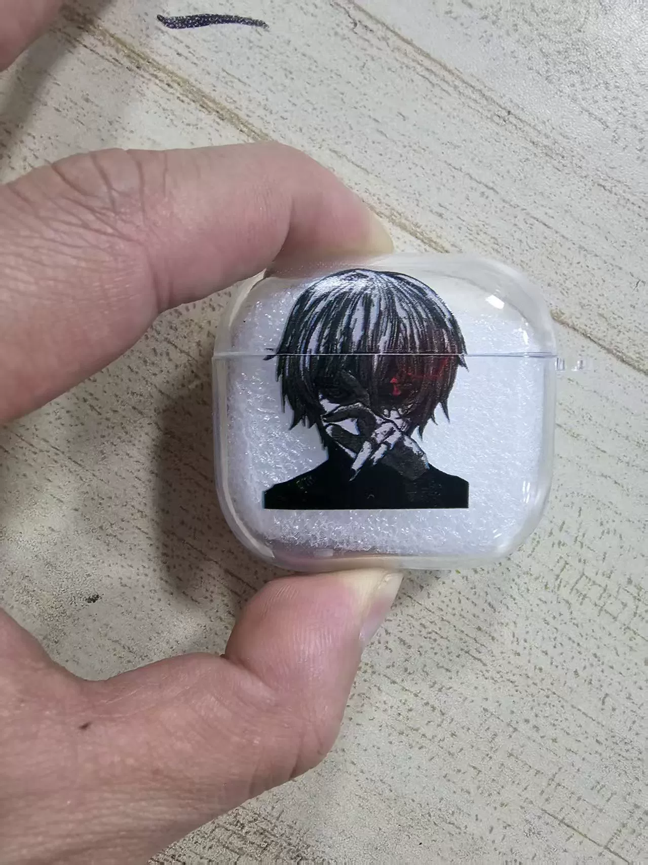 Защитный чехол (Apple) для AirPods — прозрачный чехол с карабином, совместим с AirPods 1/2/3 и Pro