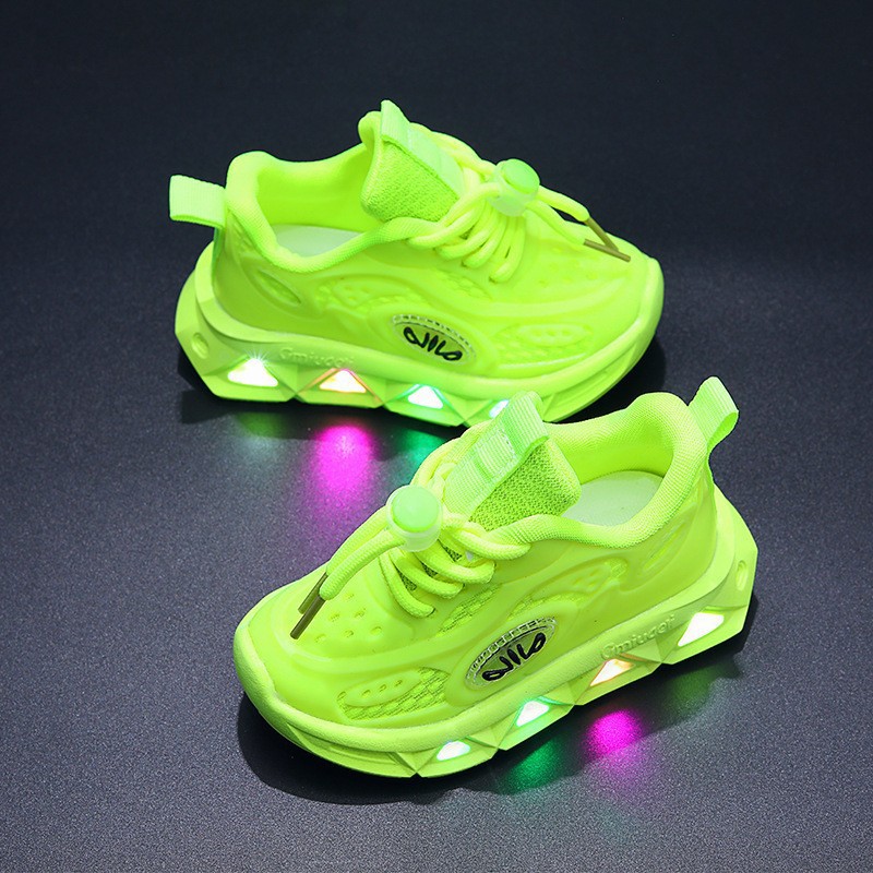 Kinder Sneaker Mit Licht Und Atmungsaktivem Mesh-obermaterial_voghion.com