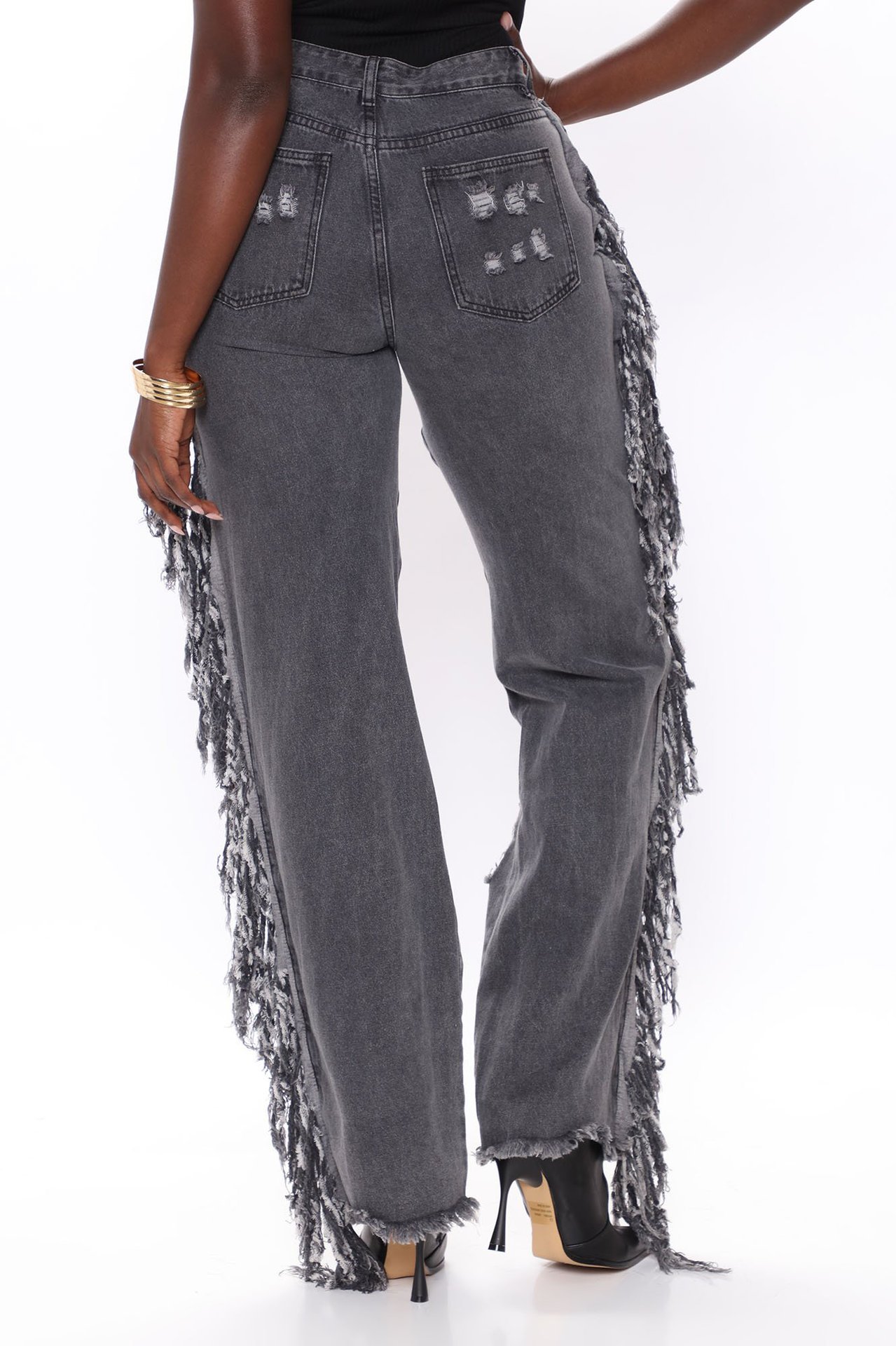 women s ripped fringed straight leg jeans nihaostyles clothing wholesale NSTH80260