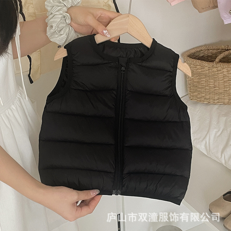 宝宝轻薄棉马甲儿童羽绒棉马夹2025秋冬新款男女童外穿洋气背心潮|undefined