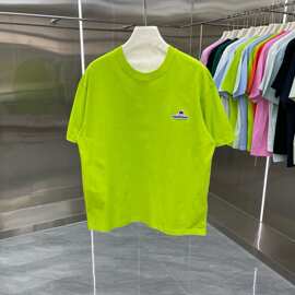 高版本CASA卡萨25ss发泡胶LOGO印花休闲短袖T恤宽松版型男女同款