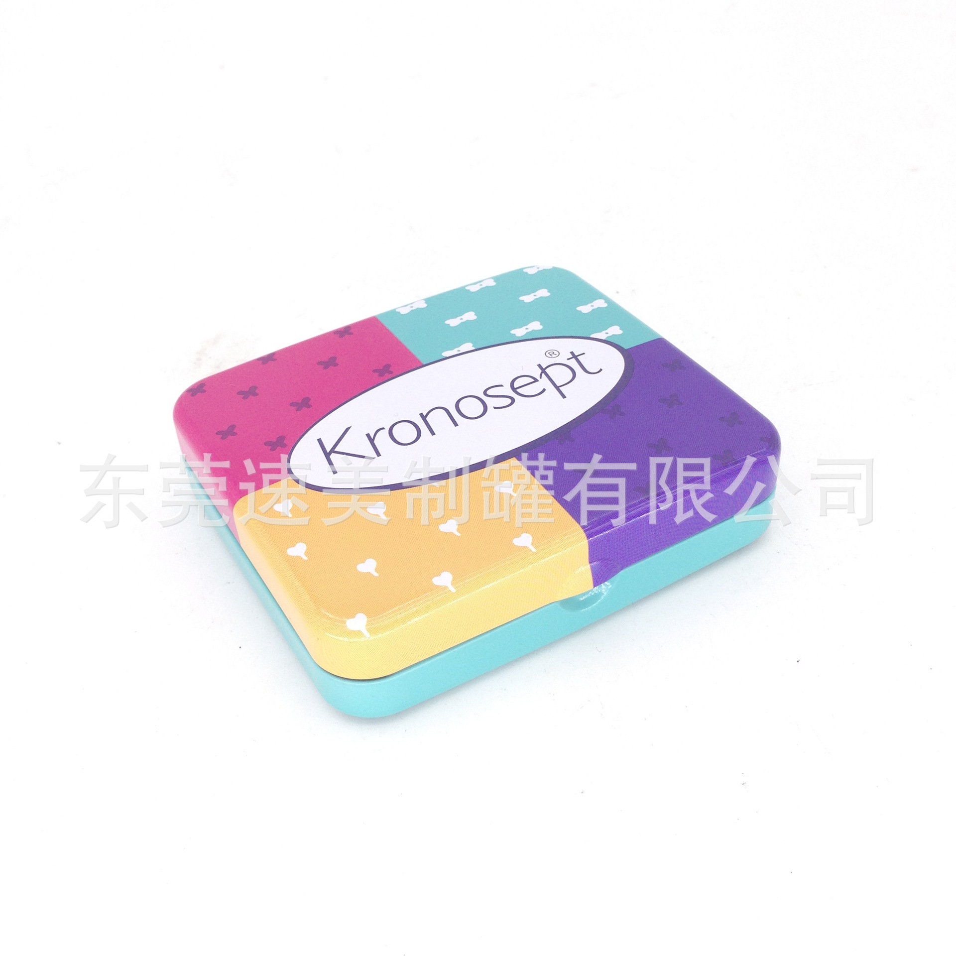 厂家供应国外女士卫生棉条马口铁盒便携铁盒包装 内卷盖翻盖铁盒