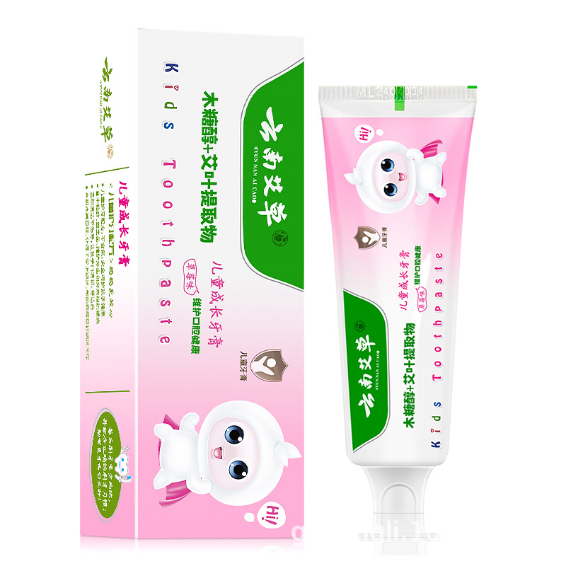 운남쑥 프로바이오틱 어린이치약 (딸기맛 65g)