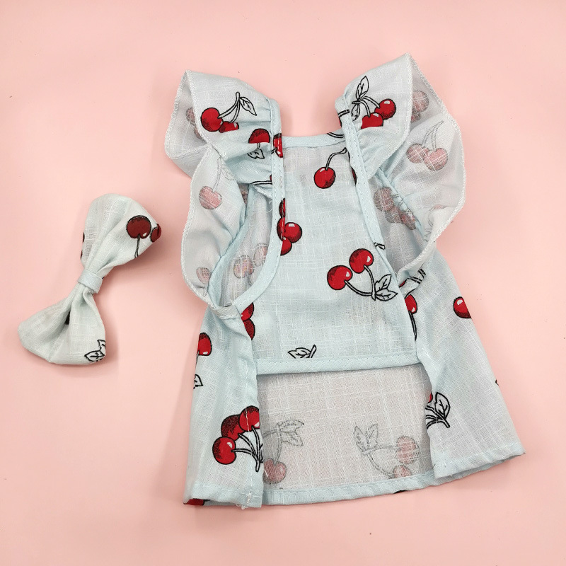 Sweet Cotton Flower Strawberry Pet Clothing display picture 7