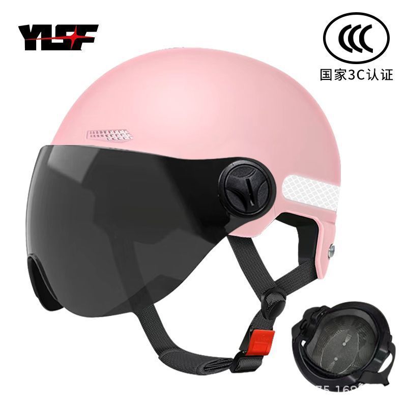 新しい国家標準認証電気自動車ヘルメット男性女性バッテリーオートバイキャップ夏ハーフヘルメットヘルメット卸売|undefined