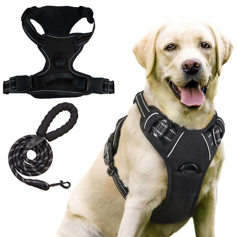 Nuevo perro transfronterizo corda de tracción a prueba de explosiones correa de pecho para perros grandes cuerda de perro reflectante chaleco tipo mascota