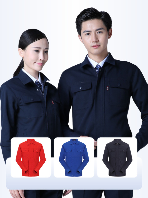 Ropa de trabajo de invierno hecha a medida con LOGO impreso y bordado, uniforme de trabajo de manga larga de lona perlada de poliéster y algodón engrosado, fabricante de ropa de ingeniería.
