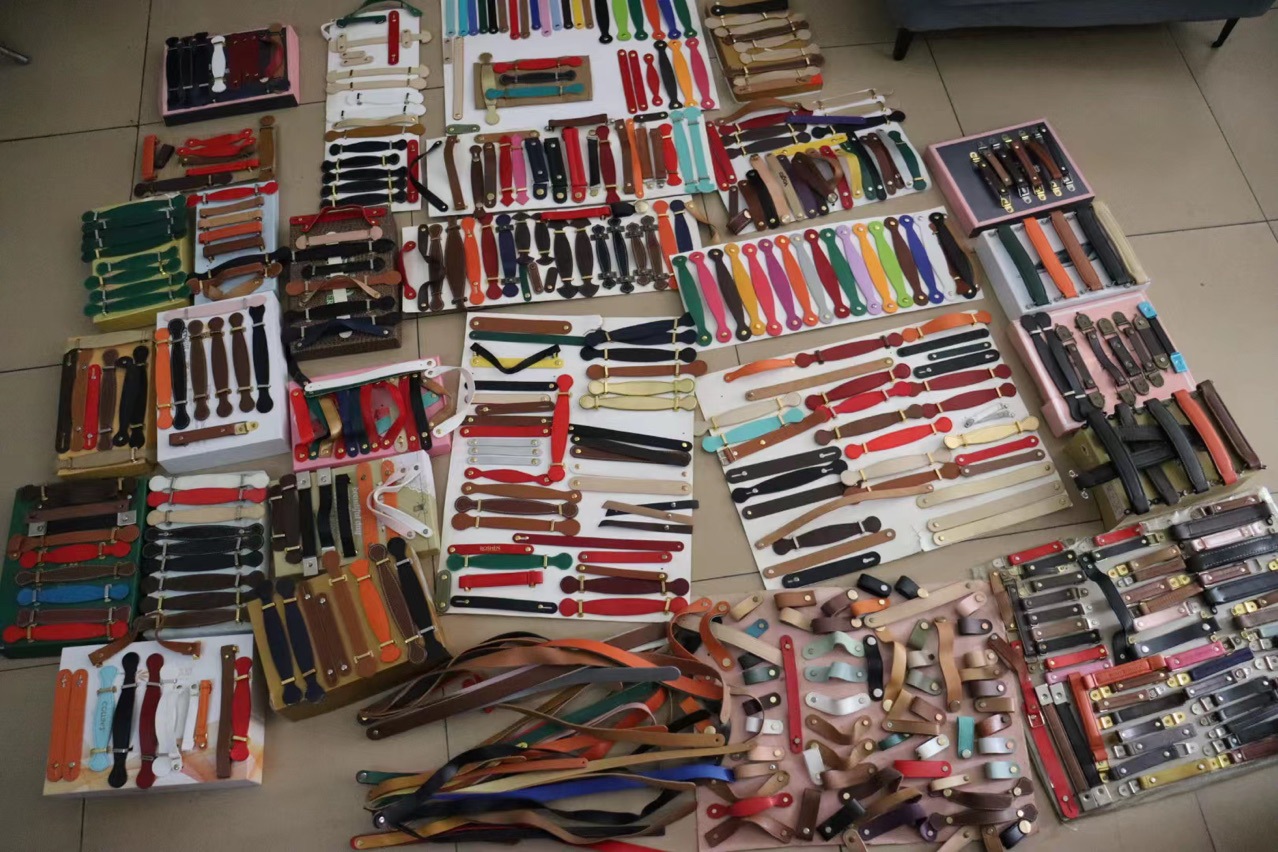 厂家批发节日中秋礼品盒皮革提手pu皮手提带PU皮革手挽皮质拉手带