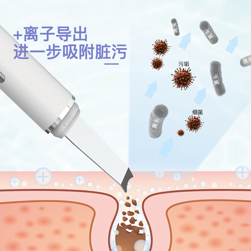 黑头铲超声波铲皮机导入美容仪器家用脸部毛孔清洁去粉刺吸出神器