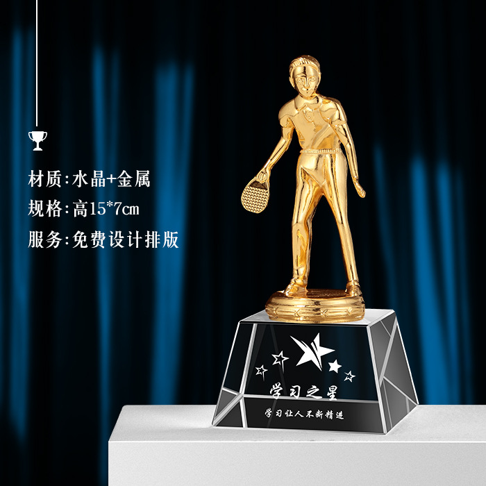 Trofeo de Cristal para Niños, Premio de Competición Infantil, Estrella de Cinco Puntas con Grabado de Metal, Regalo para Festivales y Reuniones Deportivas Estudiantiles