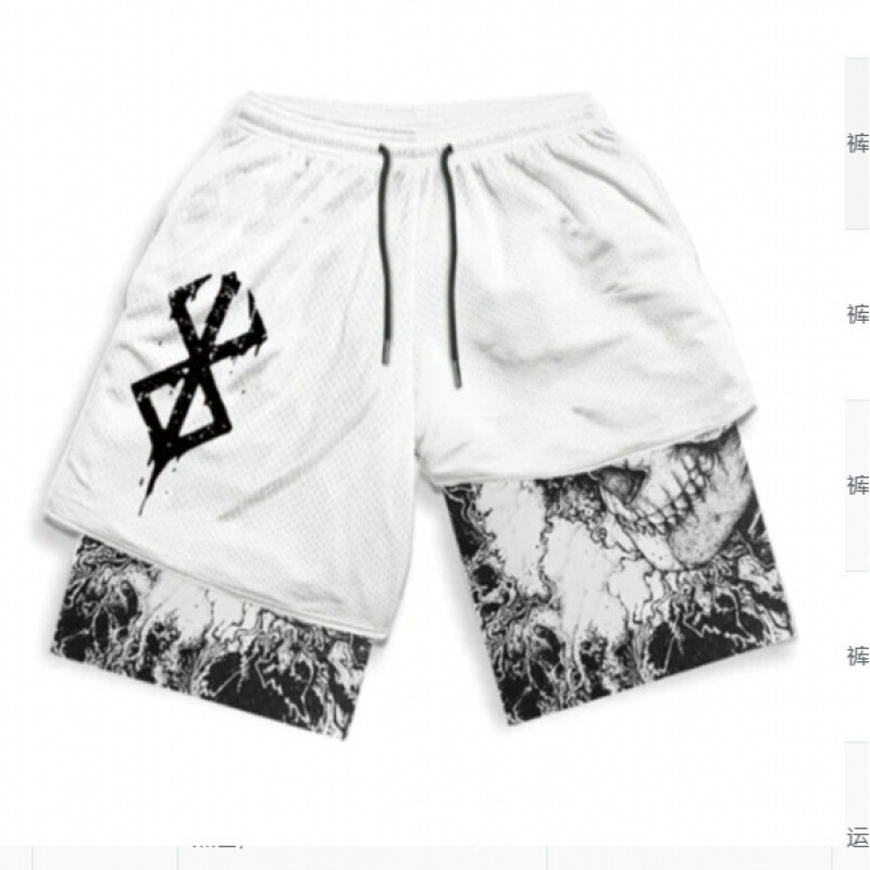 Summer Men's New Naruto Series Shorts 3D Digital Print Dragon Ball Double-Layer Beach Shorts Summer Men's New Naruto Series Shorts 3D Digital Print Dragon Ball Double-Layer Beach Shorts