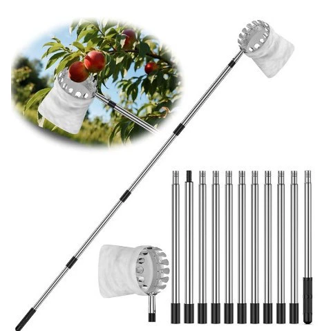 Самый продаваемый на Amazon инструмент для сбора фруктов на больших высотах оптом: для сбора хурмы, манго, локватов и других фруктов, с составной штангой.