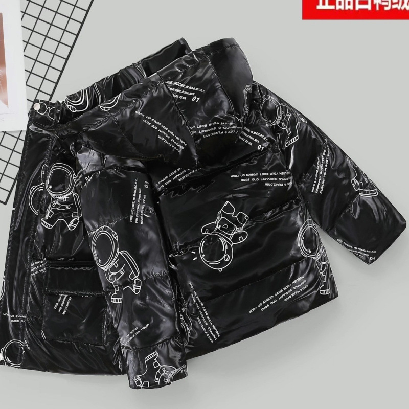 新款白鸭绒儿童加厚羽绒服短款男童女童中大童宝宝童装小童外套冬