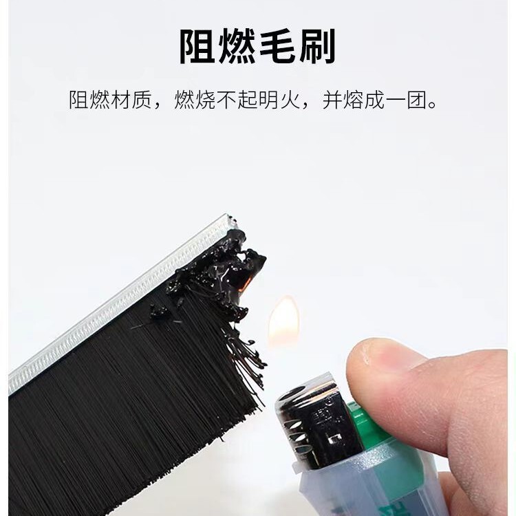 工場供給のh/Fアルミニウム合金ストリップブラシ、工業用防塵ブラシ、キャビネット用毛条、エレベーター用ストリップブラシ、ドア・窓用シールブラシ|undefined
