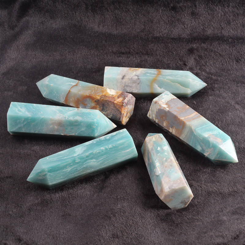 Sky blue pillar / 4-5cm