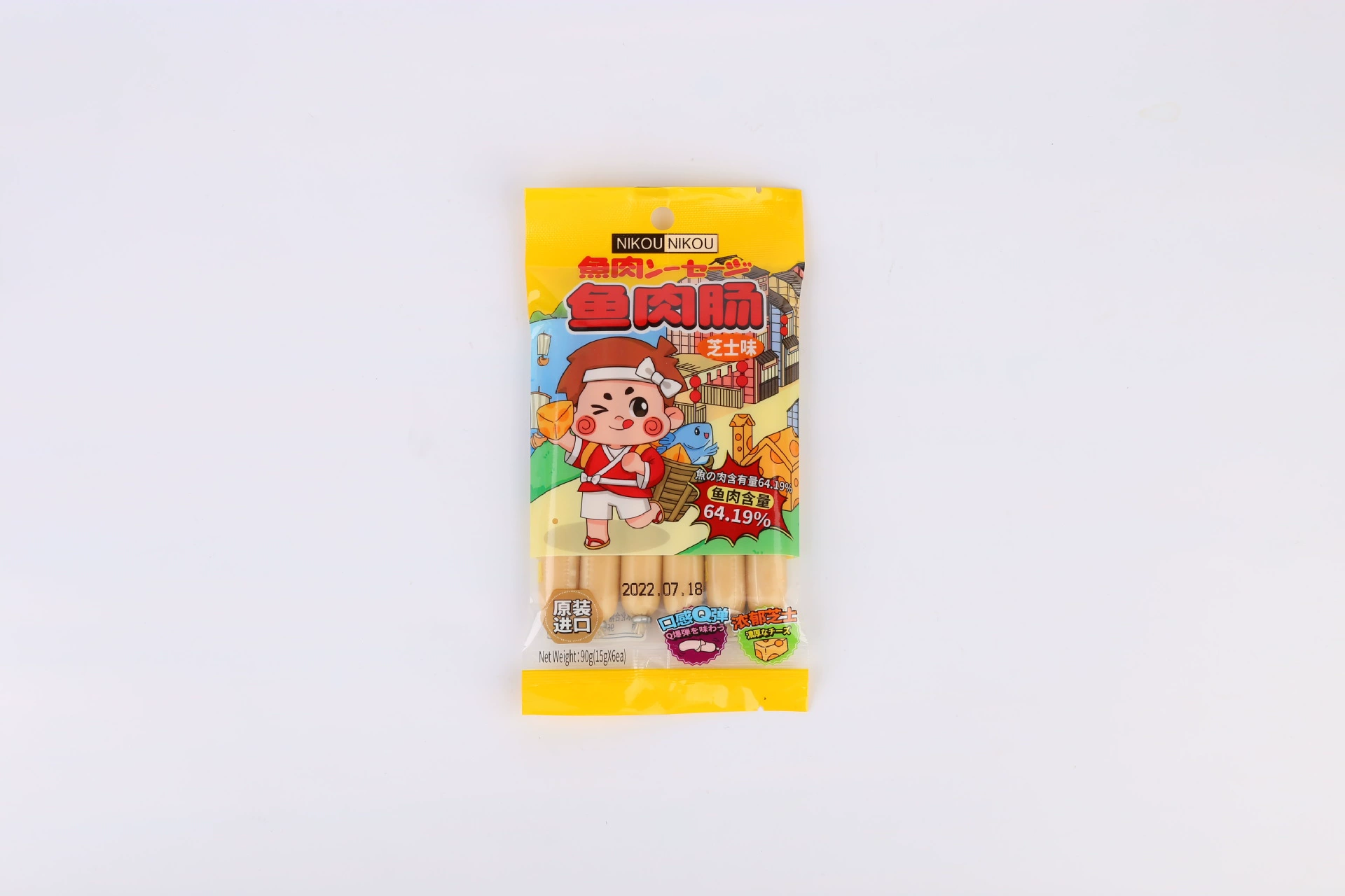Строгий отбор импортной корейской пищи nikou nikou nikou мясная закуска 90 г