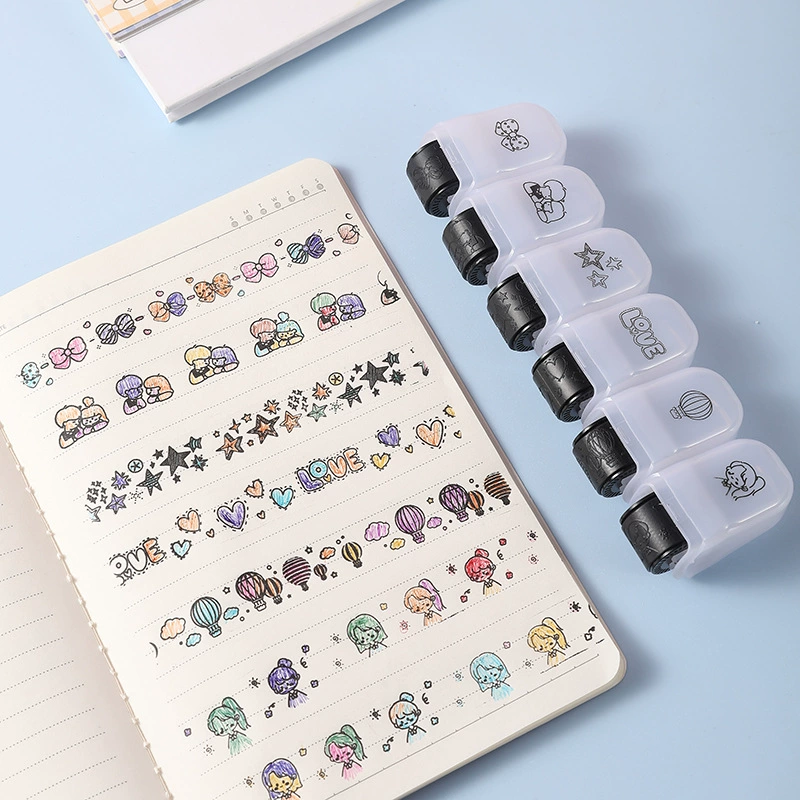 Orange Grove 0505 мультфильм животных роликовый штамп студенческие призы канцелярские товары DIY цветной Дневник граффити ручной счет кружево