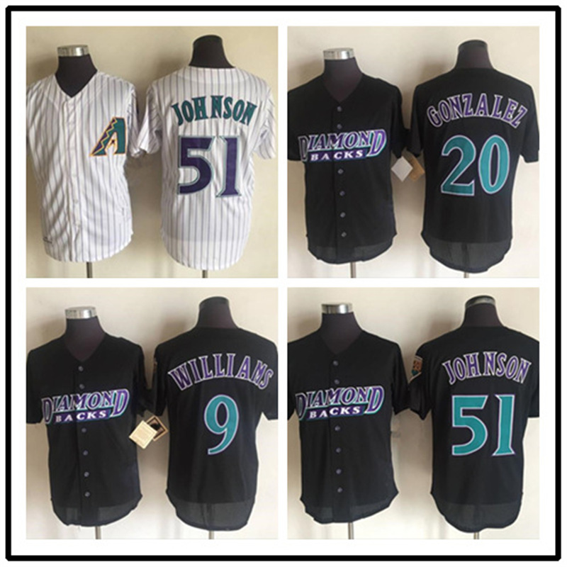复古版棒球衣 响尾蛇队 Arizona Diamondbacks jersey 刺绣棒球服